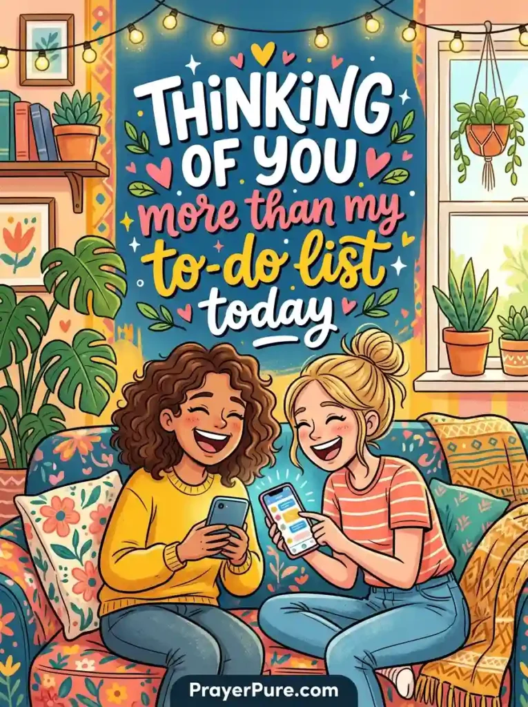 Funny Thinking of You Messages for Friends