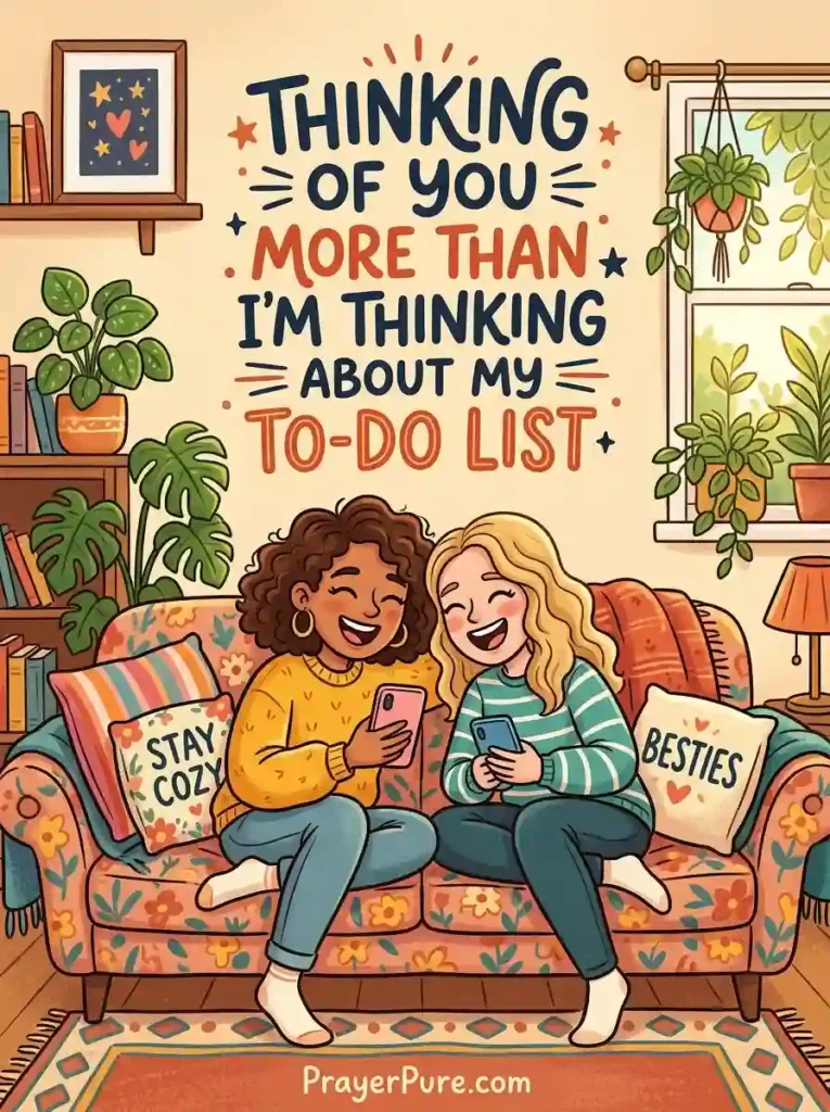 Funny Thinking of You Messages for Friends