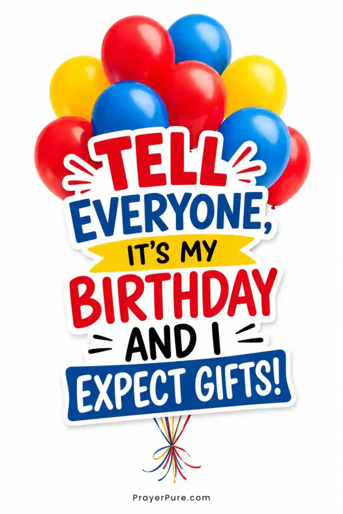 Group Chat Worthy Funny Birthday Captions for Yourself