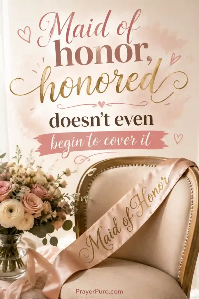 Maid of Honor Captions
