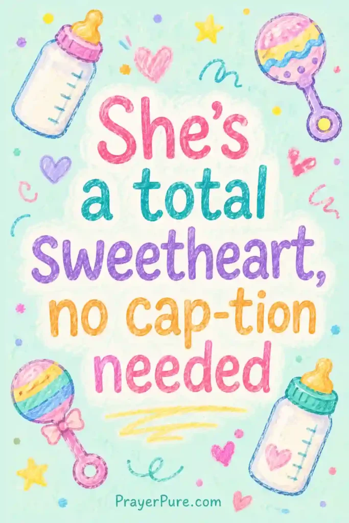 Newborn Baby Girl Captions with Puns