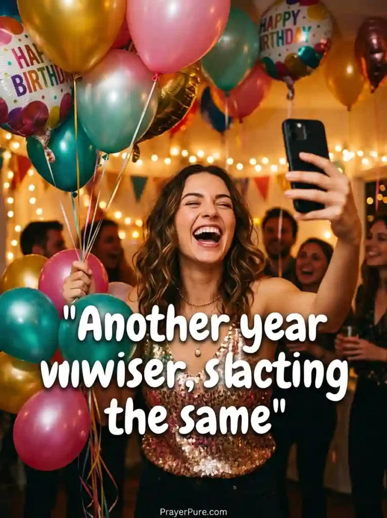 Short Funny Birthday Captions for Instagram
