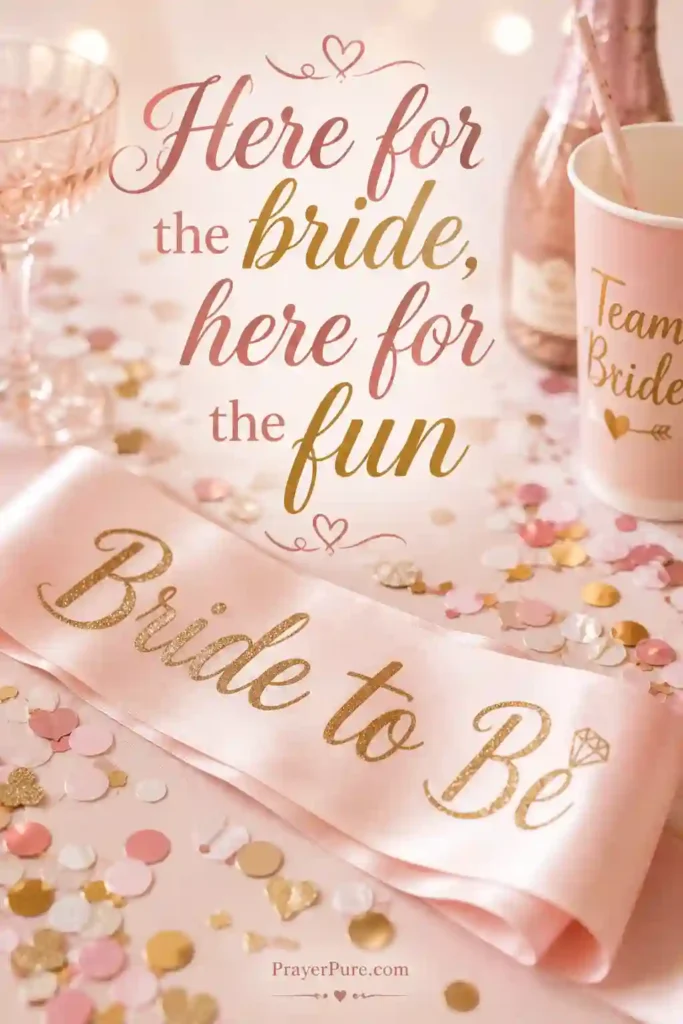 Short & Sweet Bachelorette Party Captions