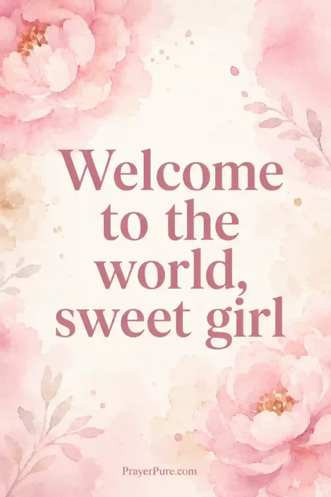 Short & Sweet Newborn Baby Girl Captions