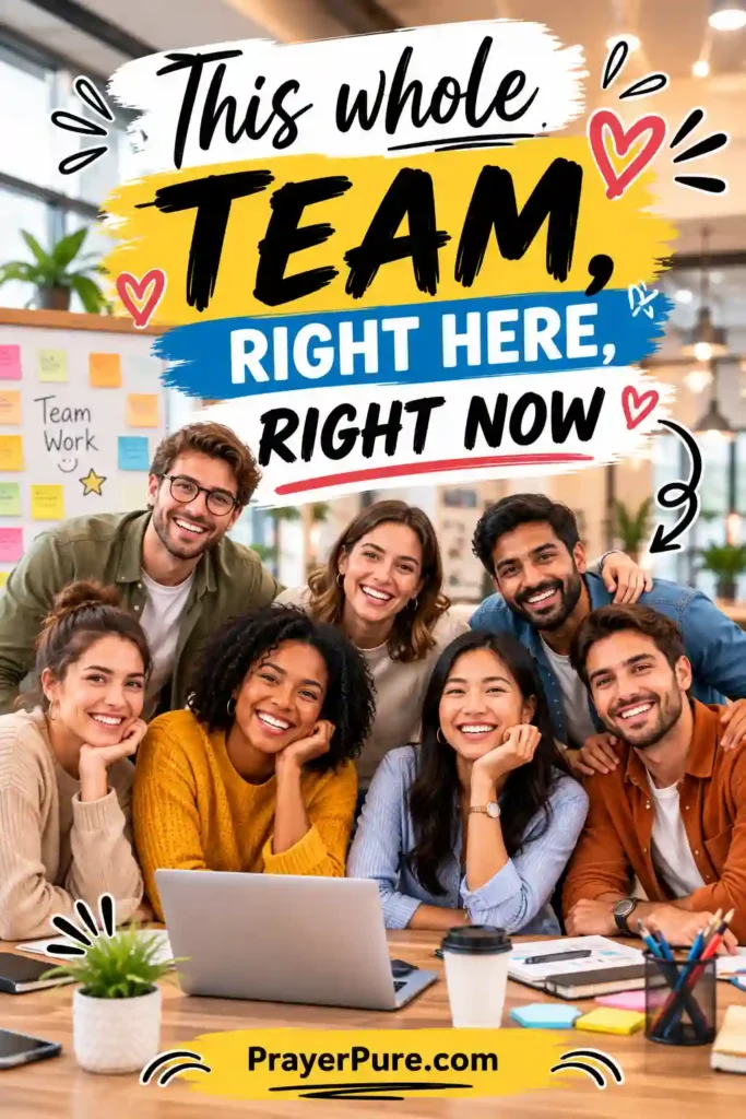 Team Captions for Group Photos