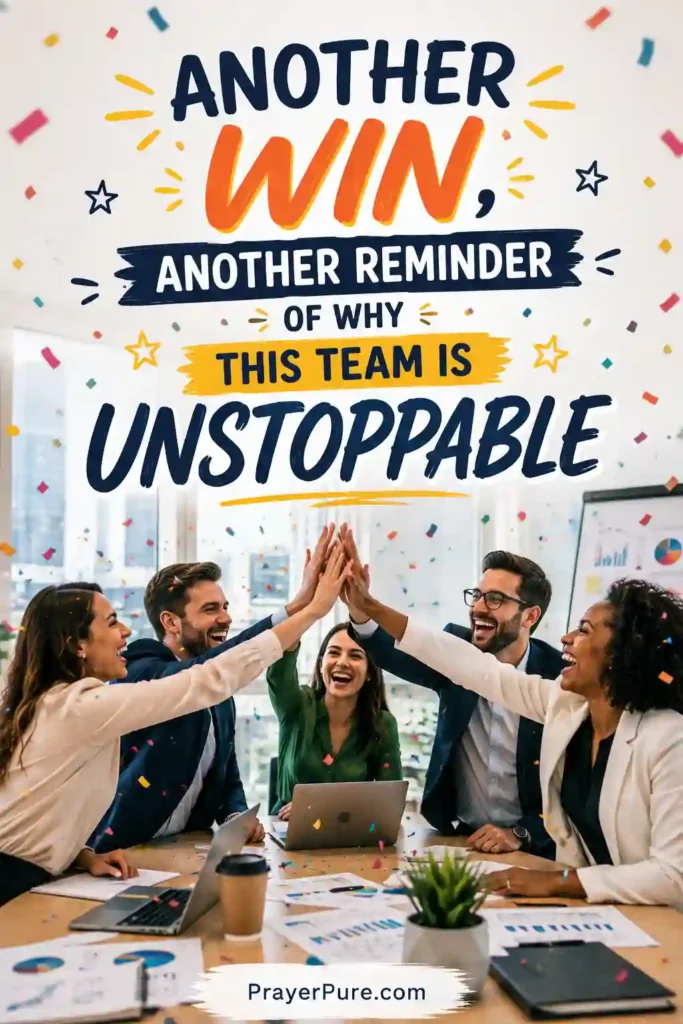 Team Captions for Work Wins
