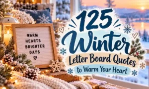125 Winter Letter Board Quotes to Warm Your Heart