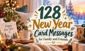128 New Year Card Messages for Family and Friends