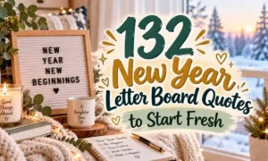 132 New Year Letter Board Quotes to Start Fresh