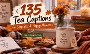 135 Tea Captions for Cozy Sips & Happy Moments