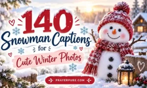 140 Snowman Captions for Cute Winter Photos