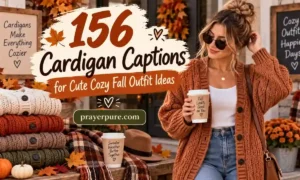156 Cardigan Captions for Cute Cozy Fall Outfit Ideas