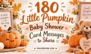 180 Little Pumpkin Baby Shower Card Messages to Share