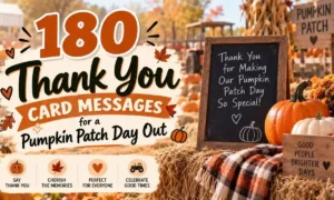 180 Thank You Card Messages for a Pumpkin Patch Day Out
