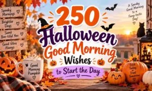 250 Halloween Good Morning Wishes to Start the Day