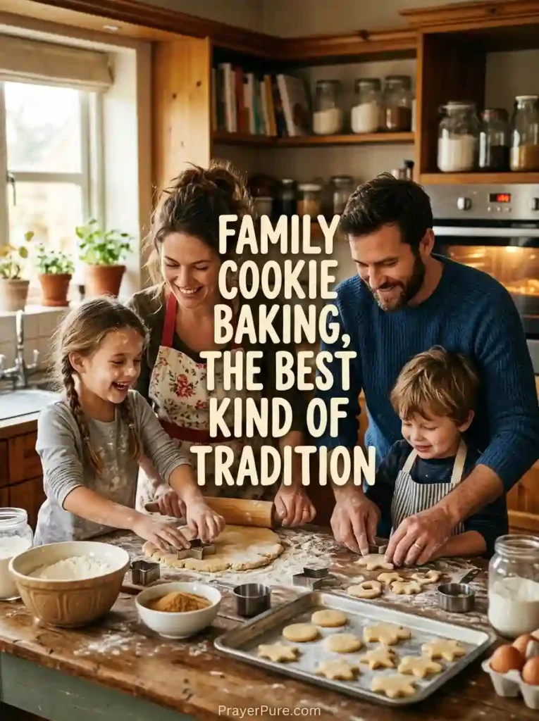 Christmas Cookie Captions for Family Baking