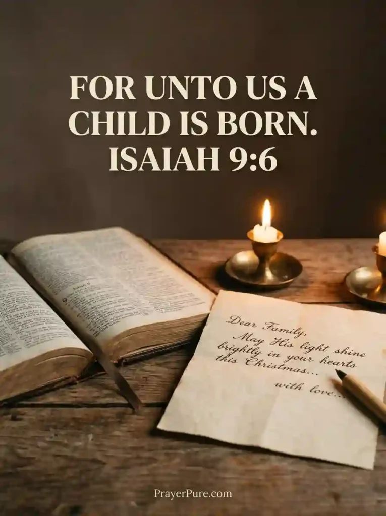 Christmas Letter Bible Verses and Blessings