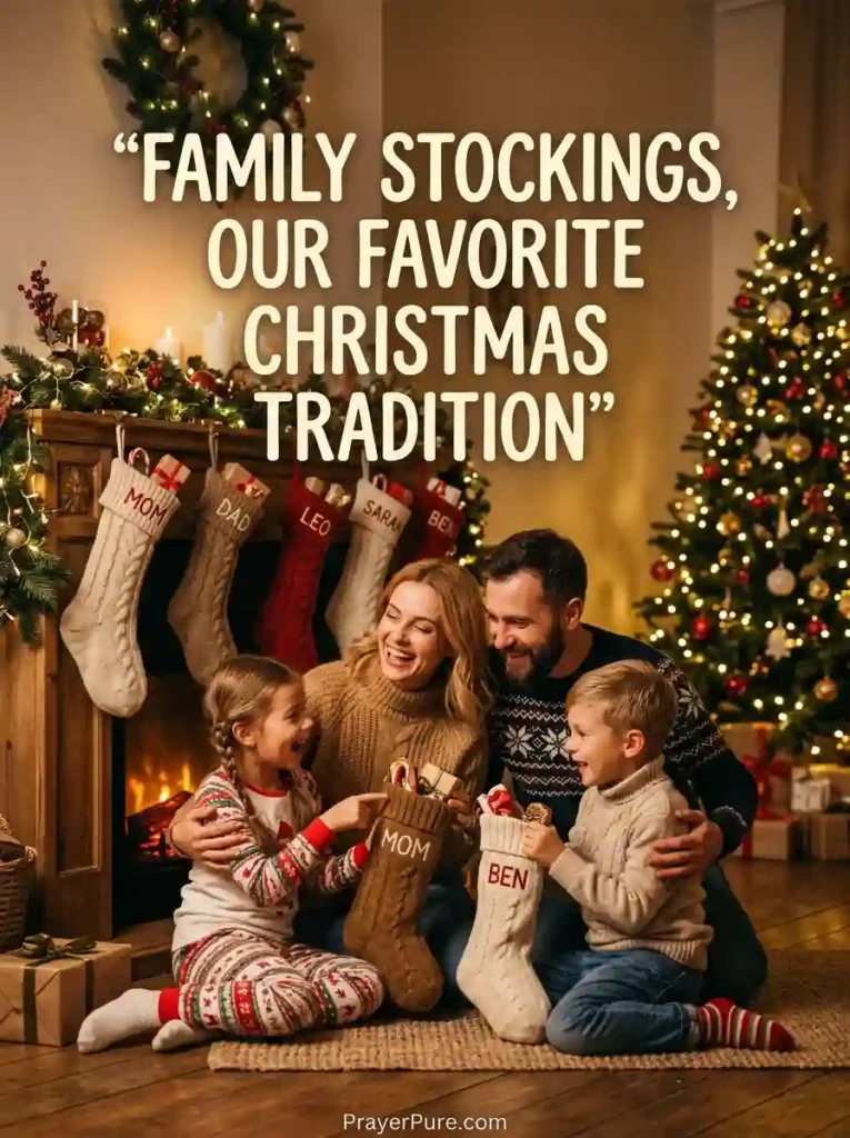 Christmas Stocking Captions for Family