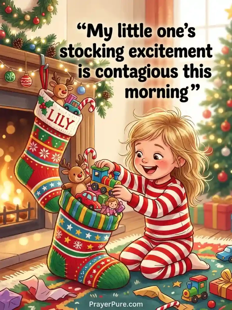 Christmas Stocking Captions for Kids