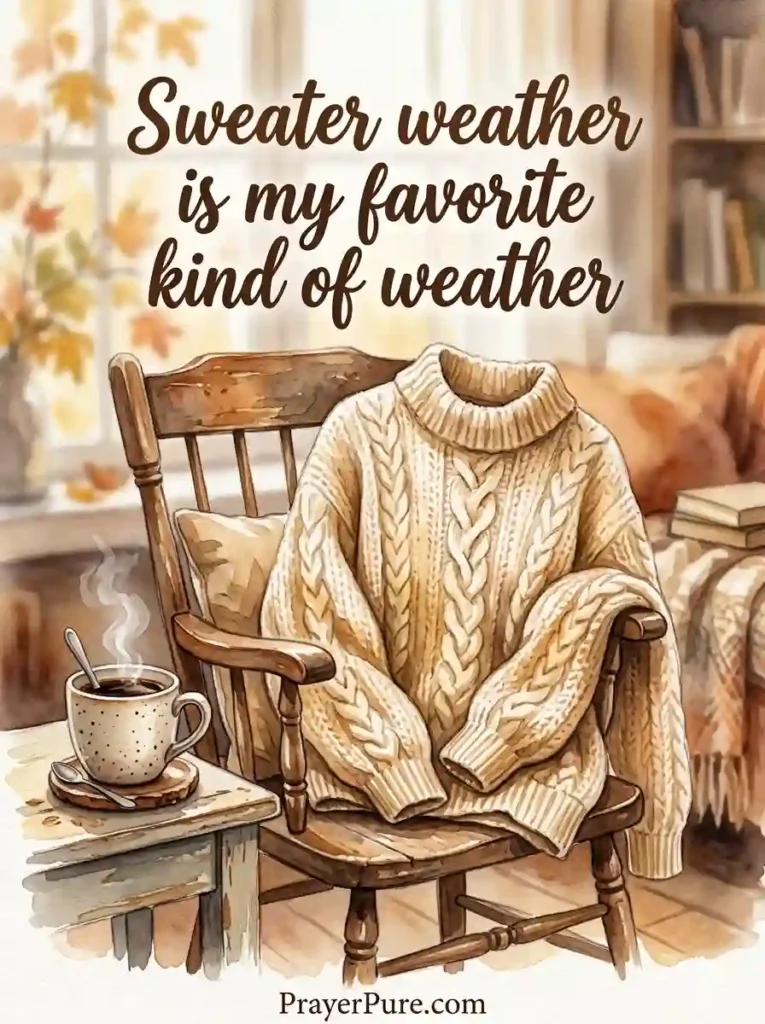 Cozy Sweater Weather Captions for Fall Instagram