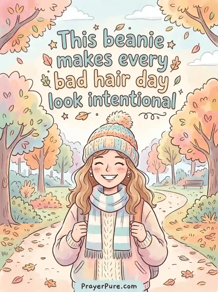 Cute Beanie Captions