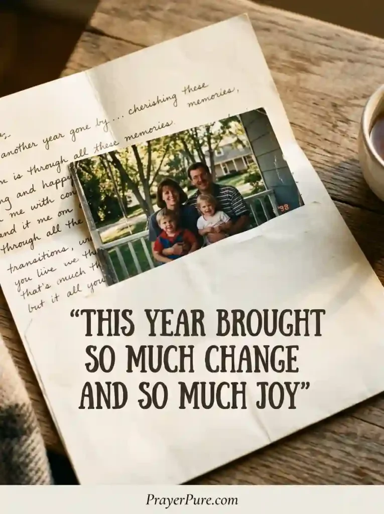 Family Update Christmas Letter Lines