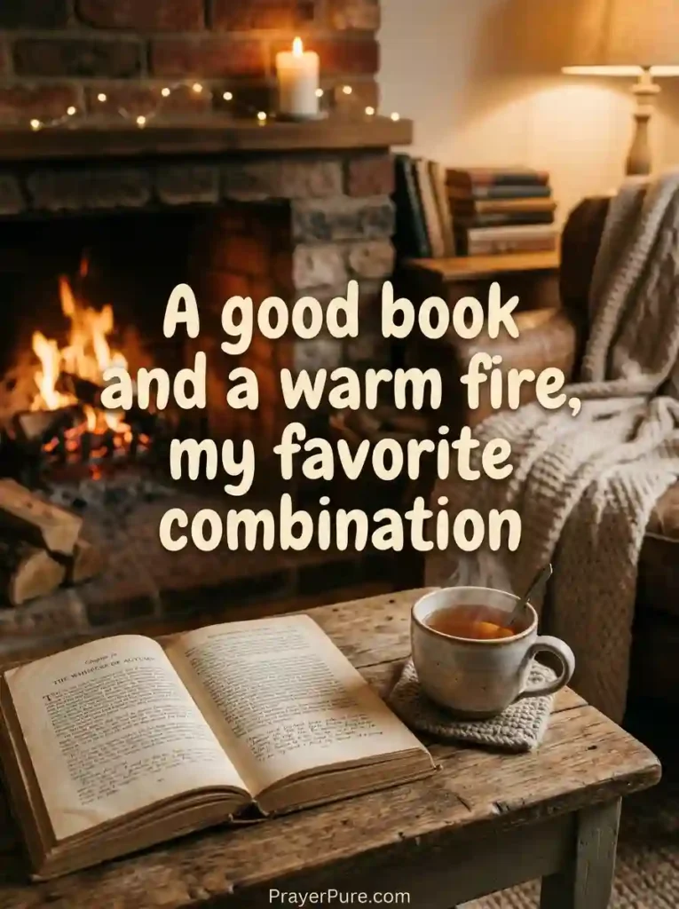 Fireplace Captions About Books and Reading
