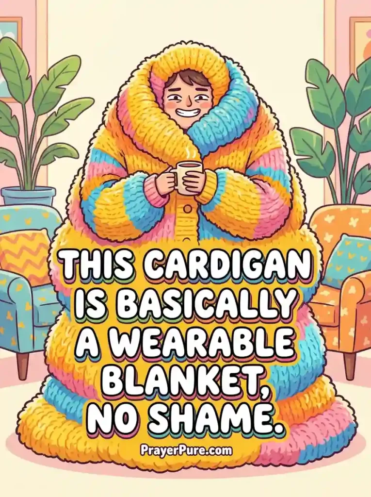 Funny Cardigan Captions