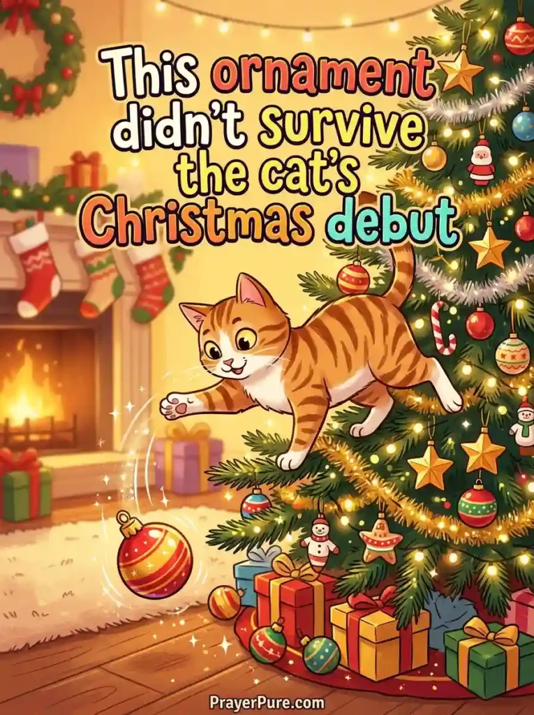 Funny Christmas Cat Captions