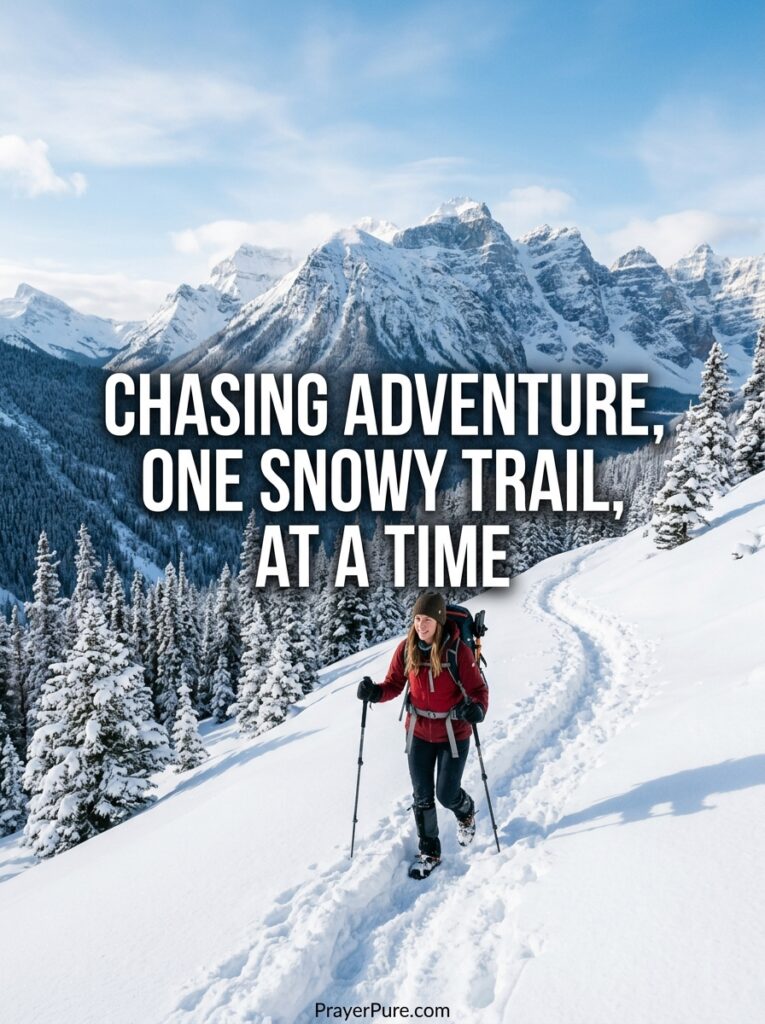 Funny Snow Adventure Captions