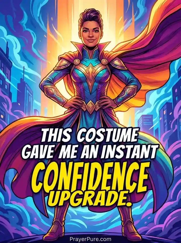 Halloween Costume Captions About Confidence