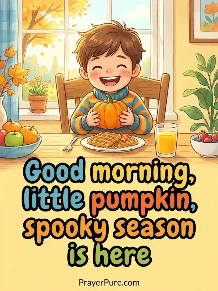 Halloween Good Morning Wishes for Kids