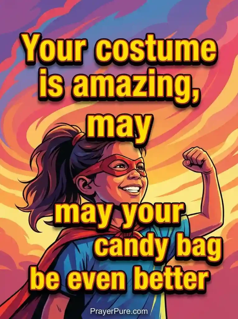 Halloween Messages About Costumes and Candy