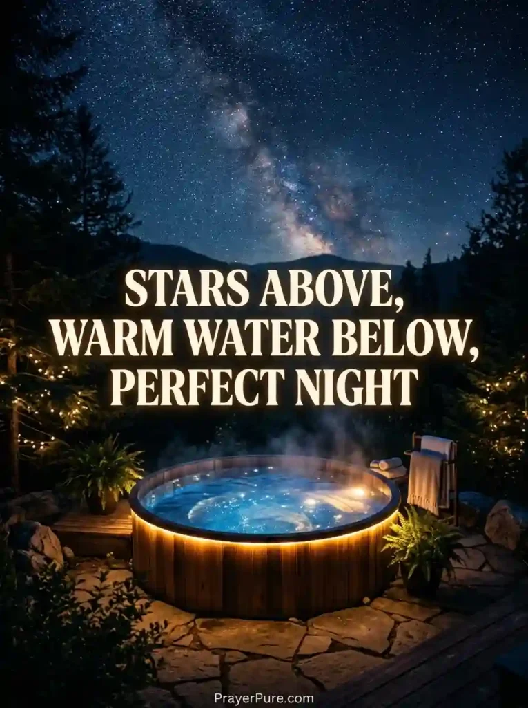 Hot Tub Captions About Stargazing