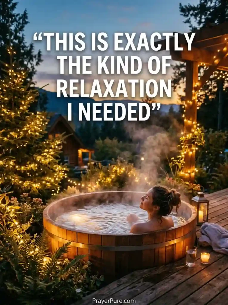 Hot Tub Captions for Relaxing Days & Nights