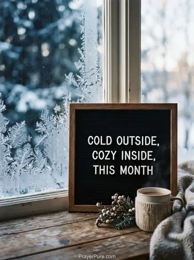January Letter Board Quotes About Winter