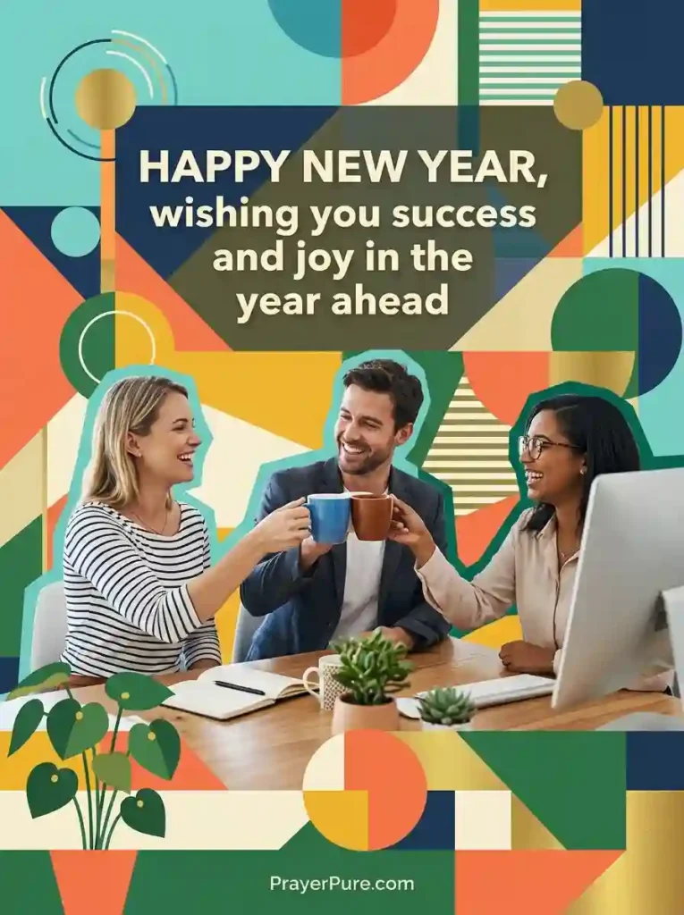 New Year Card Messages for Coworkers