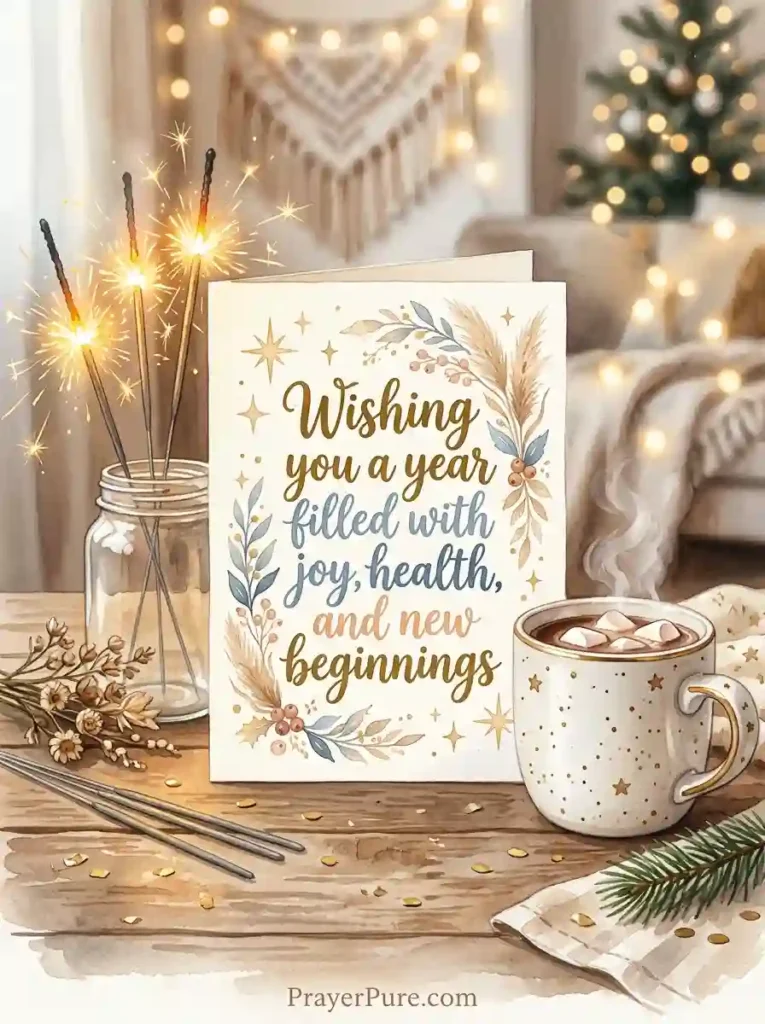 New Year Card Messages for Family and Friends