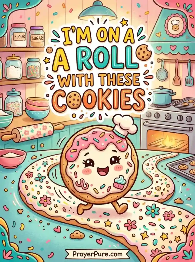 Punny Christmas Cookie Captions