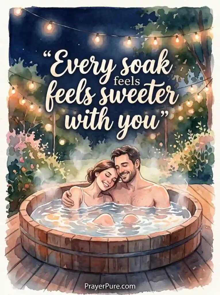 Romantic Hot Tub Captions