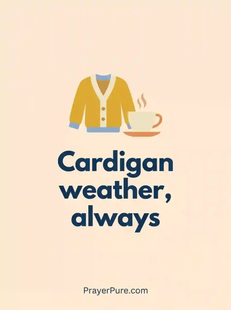 Short Cardigan Captions