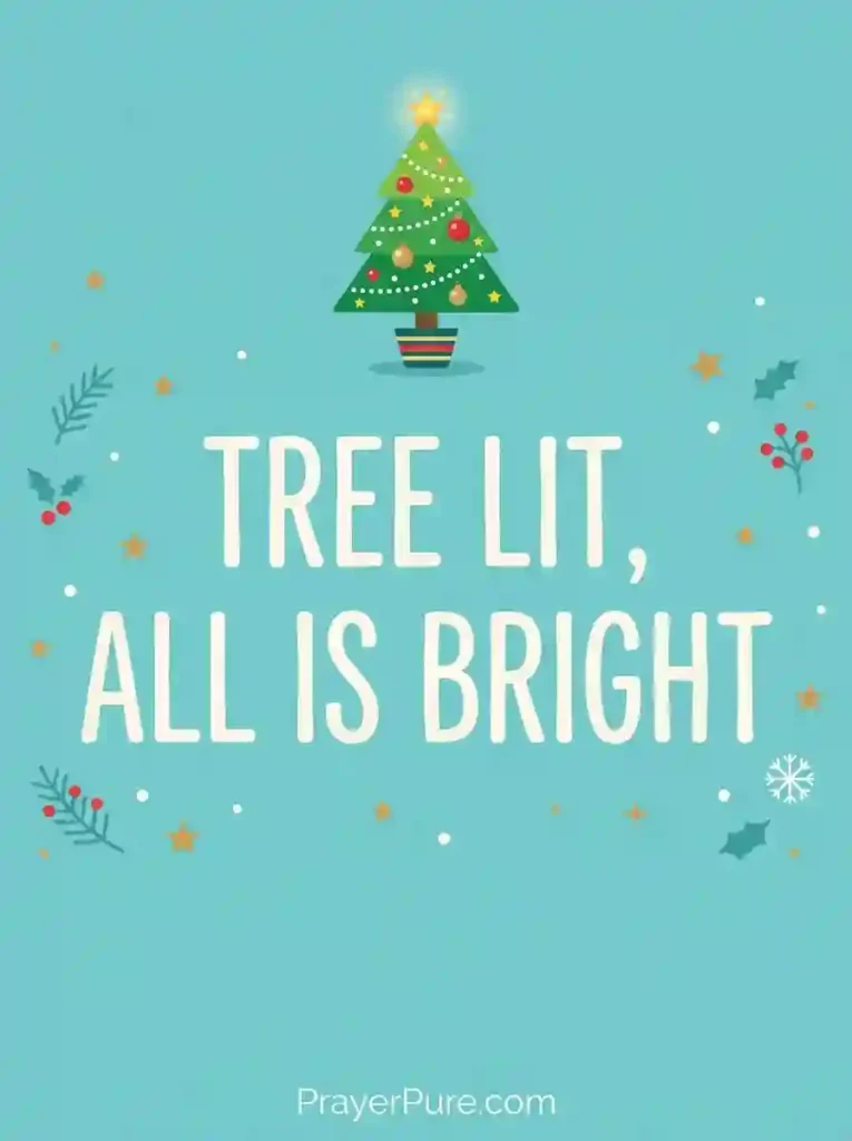 Short Christmas Tree Captions
