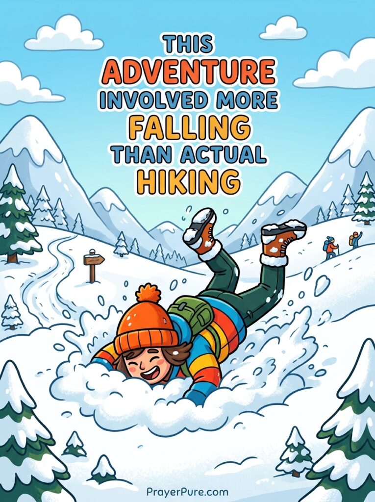 Short Snow Adventure Captions