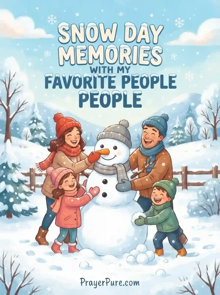 Snow Captions for Kids and Family