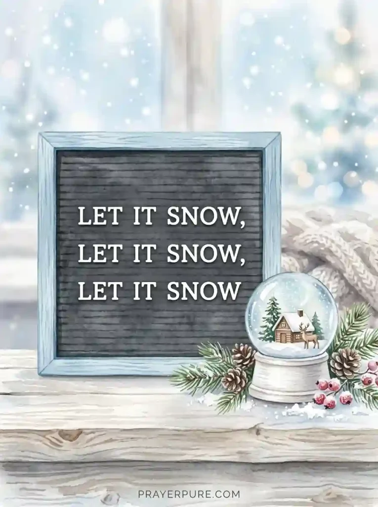 Snow Letter Board Quotes for Winter Cheer