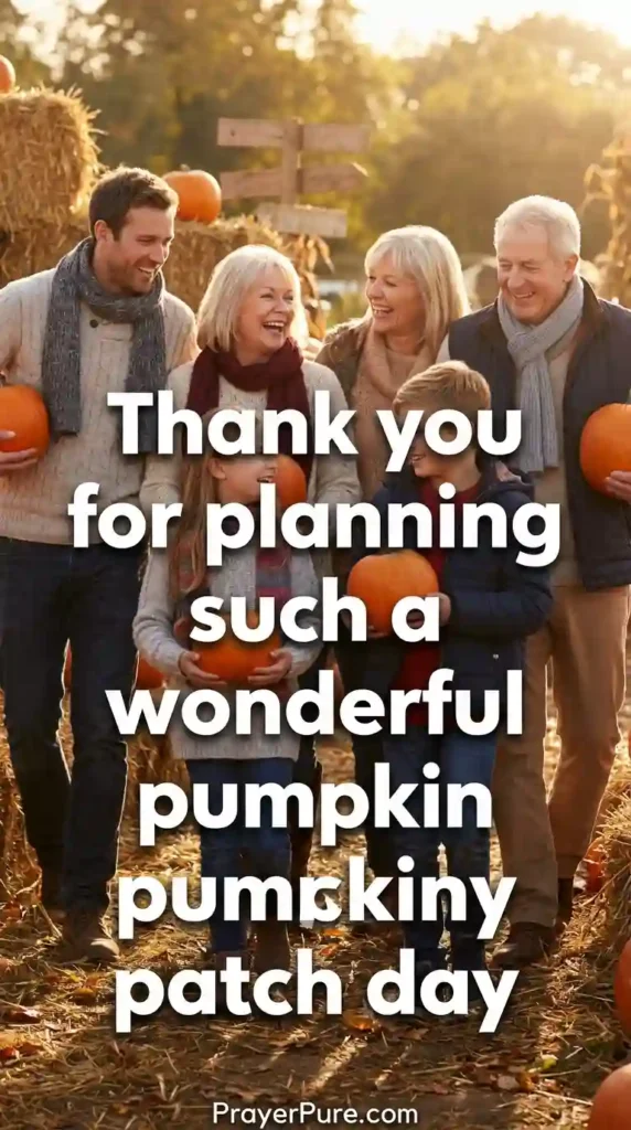 Thank You Messages for Hosting a Pumpkin Patch Outing