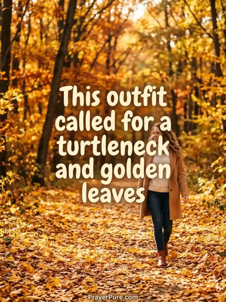 Turtleneck Captions About Autumn Style