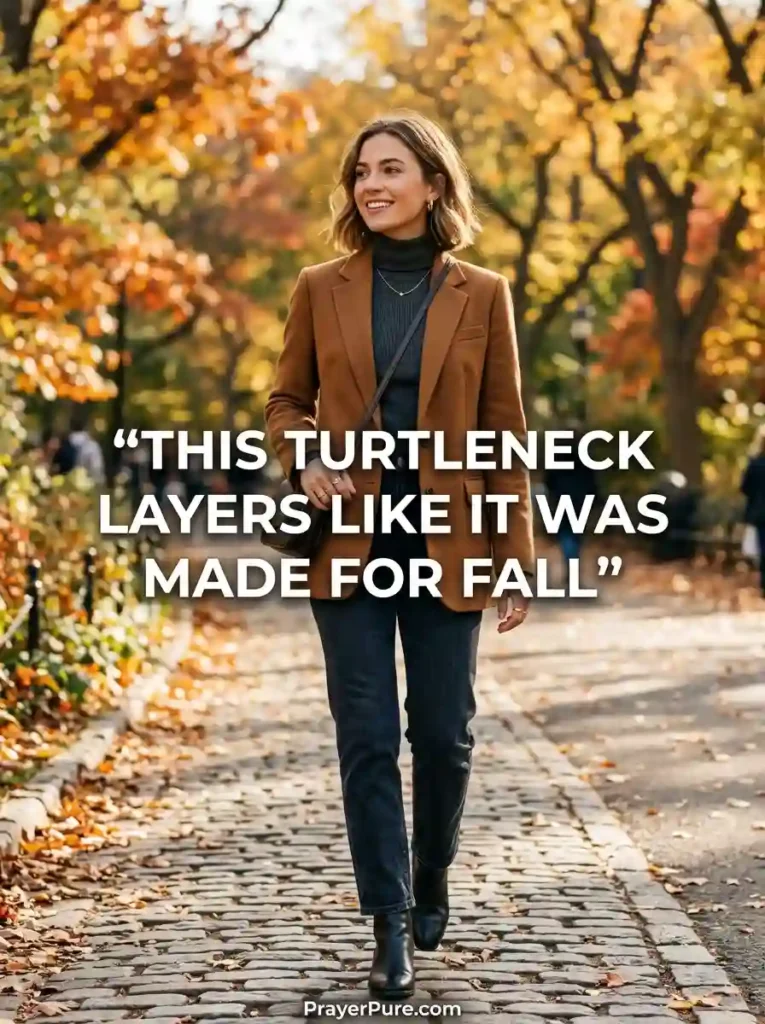 Turtleneck Captions for Layering