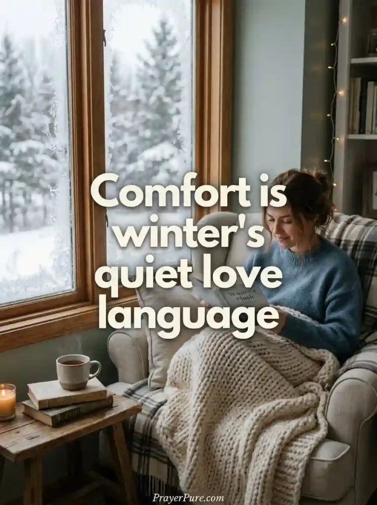 Winter Letter Board Quotes About Comfort