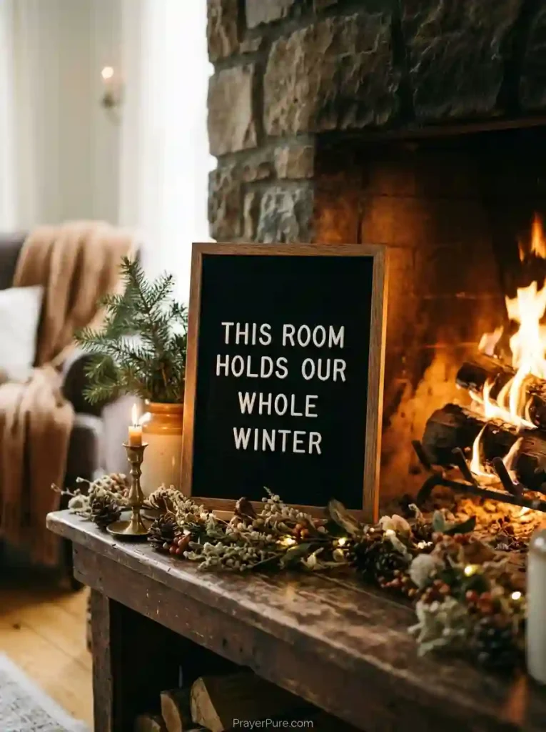 Winter Letter Board Quotes for the Living Room